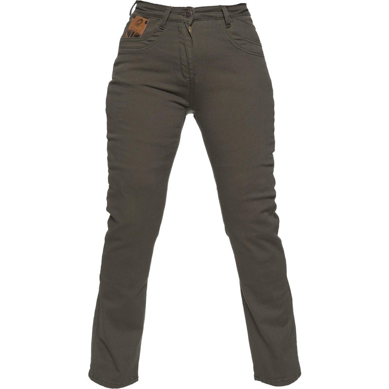 Black Salus Womens Motorcycle Jeans UK 20 Olive (Standard Leg)