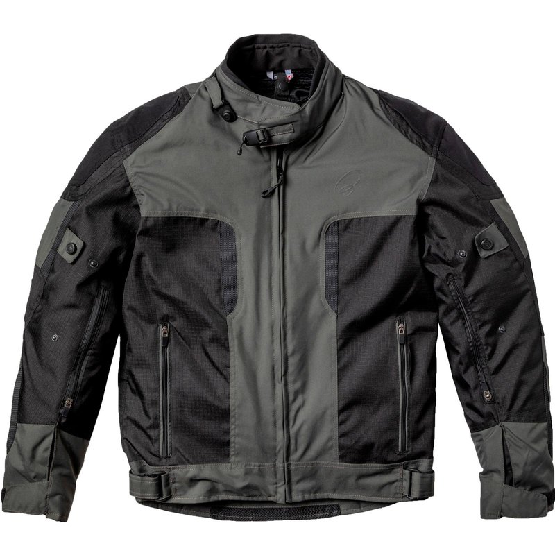 Black Zeal Motorcycle Jacket XL Black Dark Grey