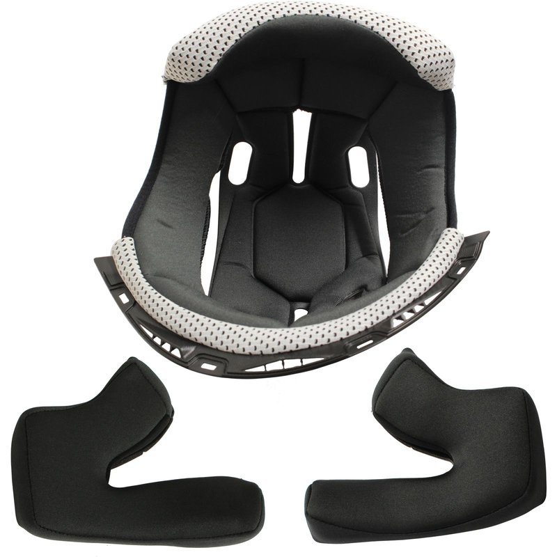 Black Gravel Replacement Helmet Liner XXL Grey