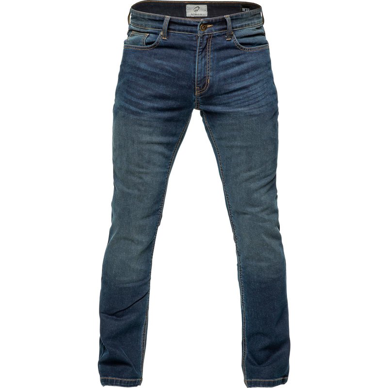 Black Blockade Straight Leg Motorcycle Jeans 30 Blue (Short Leg)