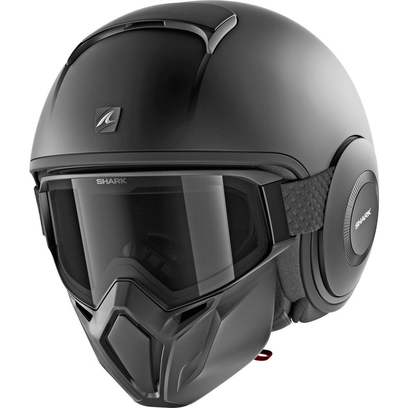 Shark Street-Drak Blank Open Face Motorcycle Helmet XL Matt Black (KMA)