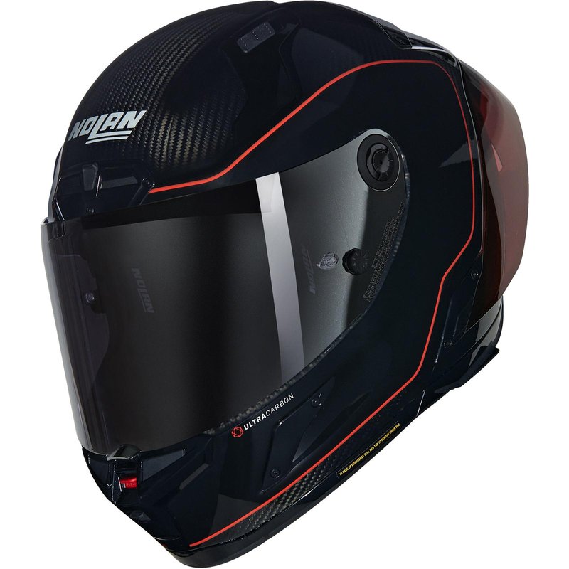 Nolan X-804 RS Ultra Carbon Asso Di Picche Motorcycle Helmet Carbon Red