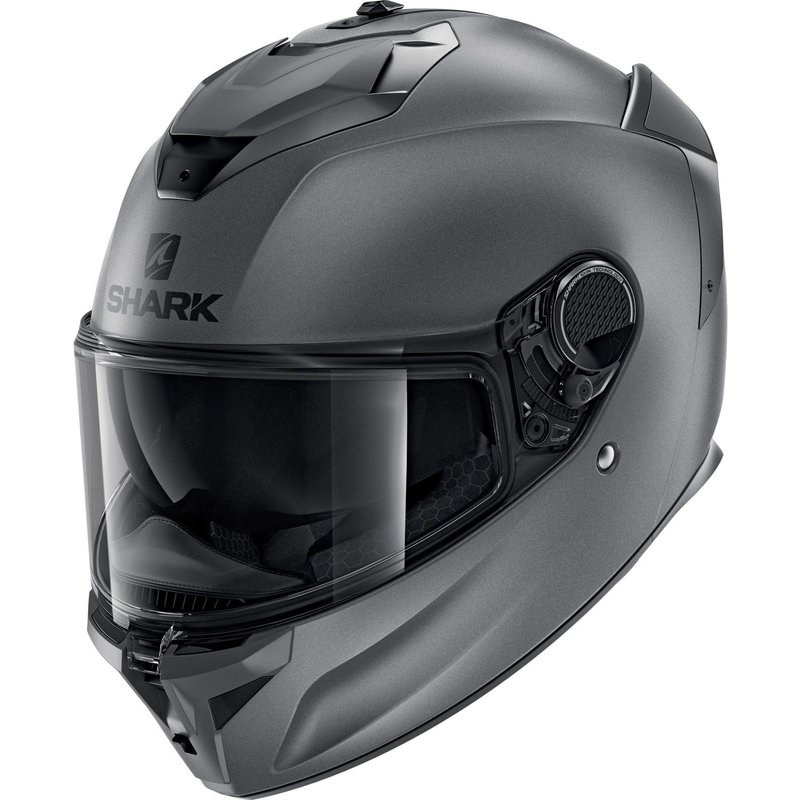 Shark Spartan GT Blank Mat Motorcycle Helmet XS Matt Anthracite (AMA)