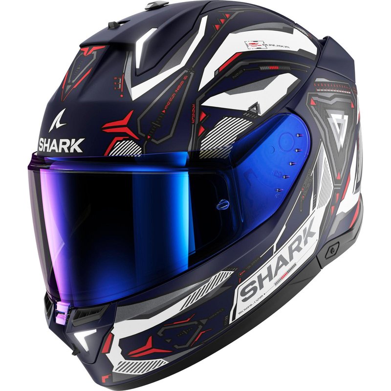 Shark Skwal i3 Linik Motorcycle Helmet S Matt Black White Red (BWR)