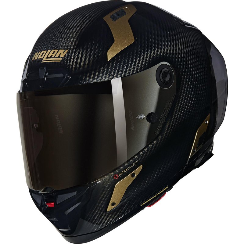 Nolan X-804 RS Ultra Carbon Aureo Motorcycle Helmet XXL Black Carbon Gold (330)