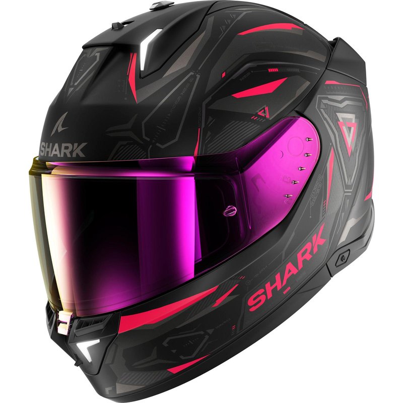 Shark Skwal i3 Linik Motorcycle Helmet XS Matt Black Red (KVA)