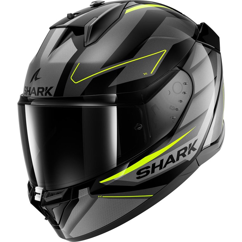 Shark D-Skwal 3 Sizler Motorcycle Helmet M Black Anthracite Yellow (KAY)