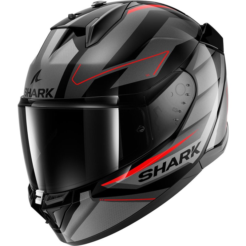 Shark D-Skwal 3 Sizler Motorcycle Helmet S Black Anthracite Red (KAR)