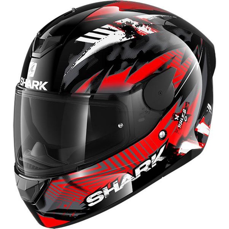 Shark D-Skwal 2 Penxa Motorcycle Helmet L Black Red Anthracite (KRA)
