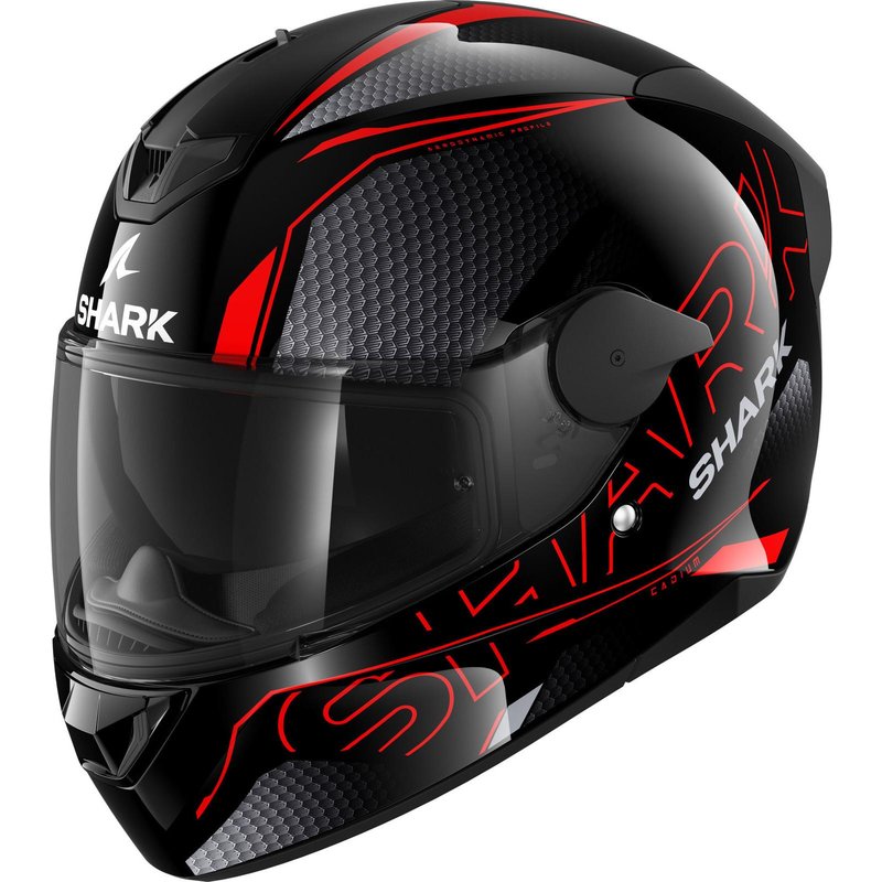 Shark D-Skwal 2 Cadium Motorcycle Helmet M Black Red (KRK)