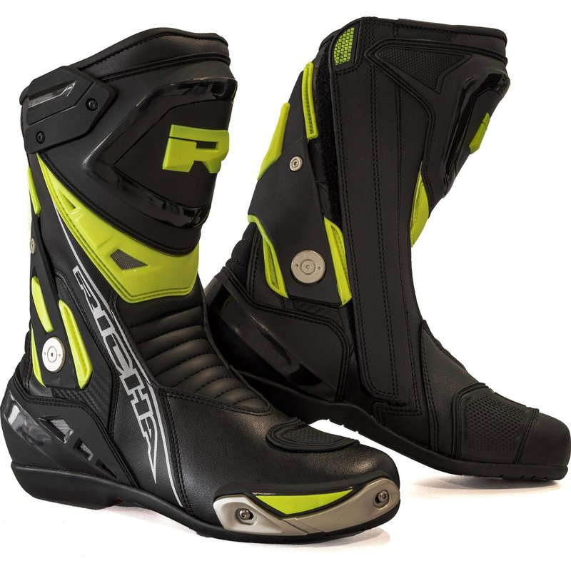 Richa Blade Waterproof Motorcycle Boots 46 Black Fluo Yellow (UK 12)