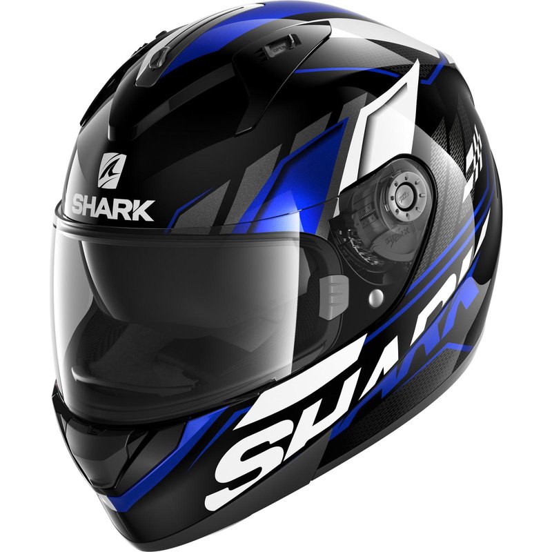 Shark Ridill Phaz Motorcycle Helmet XS Black Blue White (KBW)