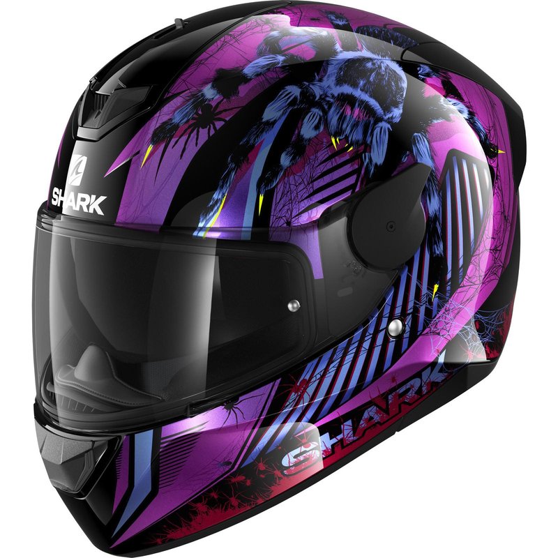 Shark D-Skwal 2 Atraxx Motorcycle Helmet S Black Violet (KVX)