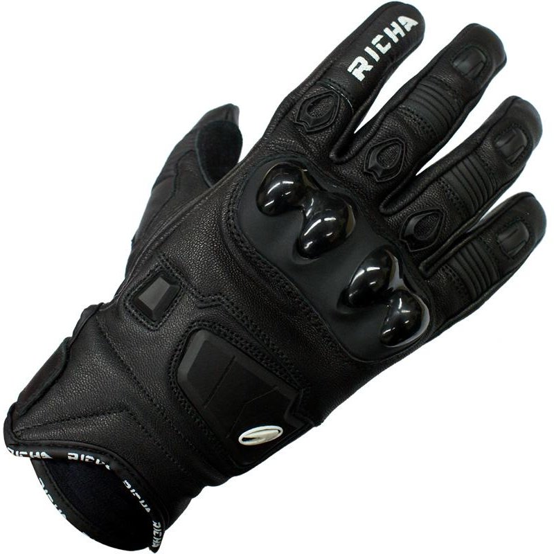 Richa Rock Motorcycle Racing Gloves XL Black