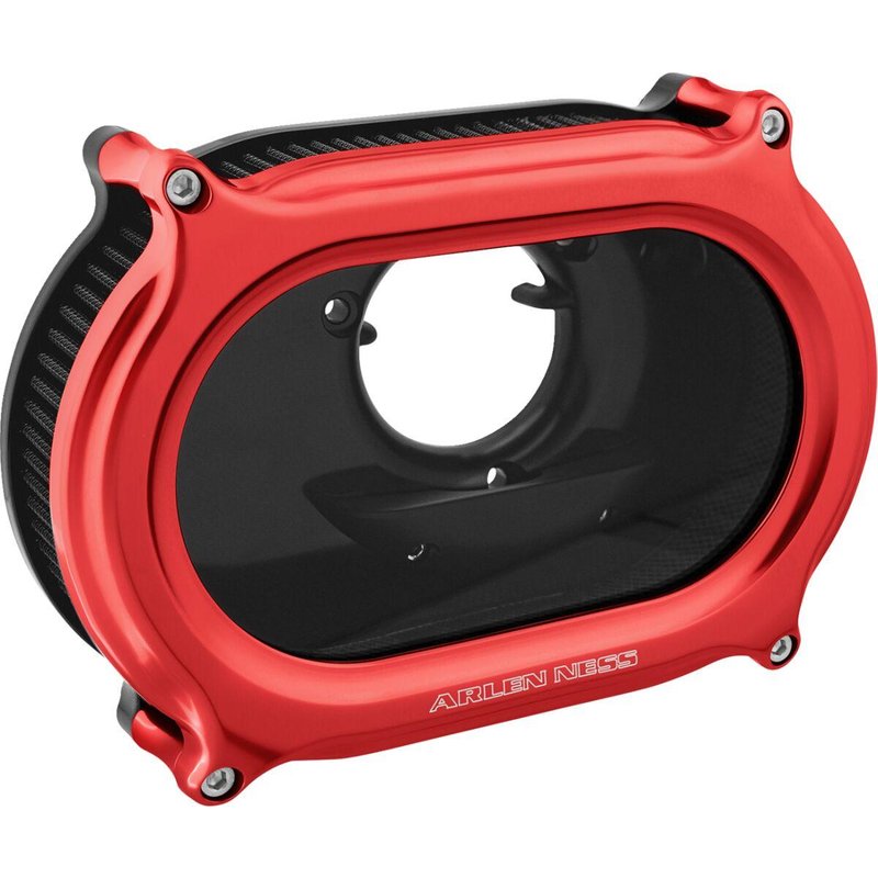 600-204 - Arlen Ness Stage 2 Method Air Cleaner Kit For Harley Davidson FLDE 1750 2018-2020 - Red
