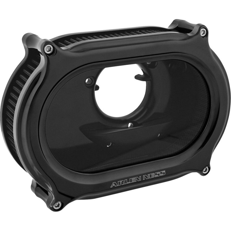600-256 - Arlen Ness Stage 2 Method Air Cleaner Kit For Harley Davidson FLD 1690 2012-2013 - All Black