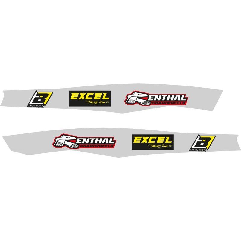 5539N - Blackbird Swingarm Stickers For KTM EXC150 TBI 2024-2025 - Grey