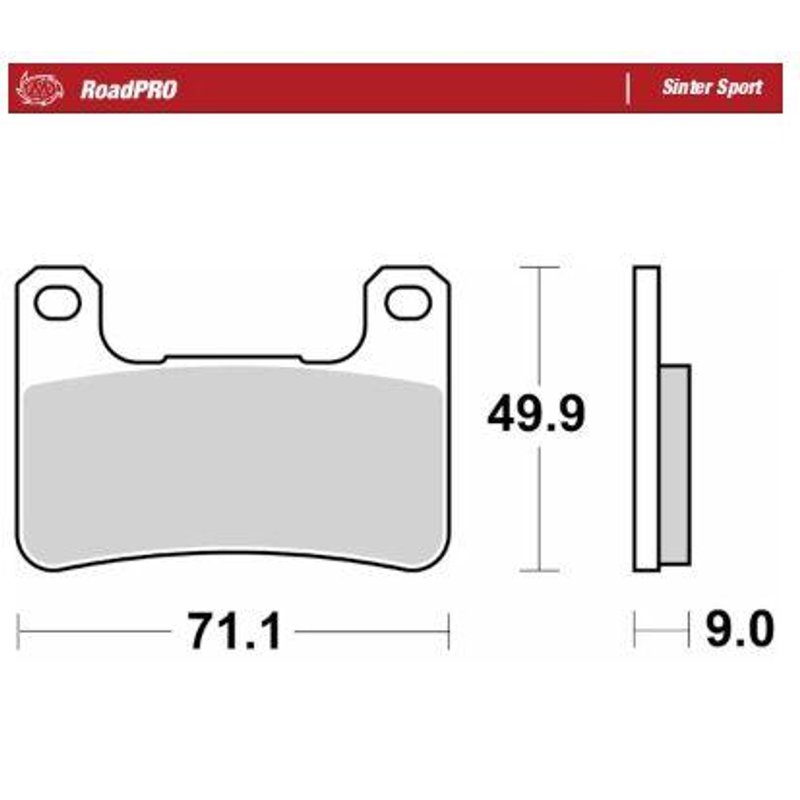 406305 - Moto Master RoadPro Sinter Sport Brake Pads For Suzuki DL 1000 ABS 2014-2019 Fits Front Left Or Right