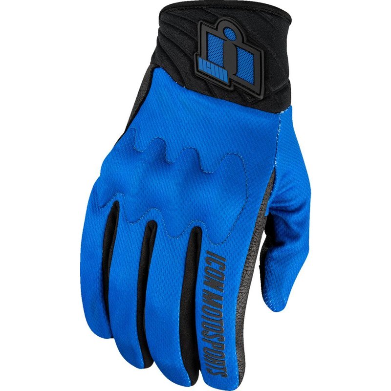 3301-4877 - Icon Anthem3 Gloves Large - Black/Blue