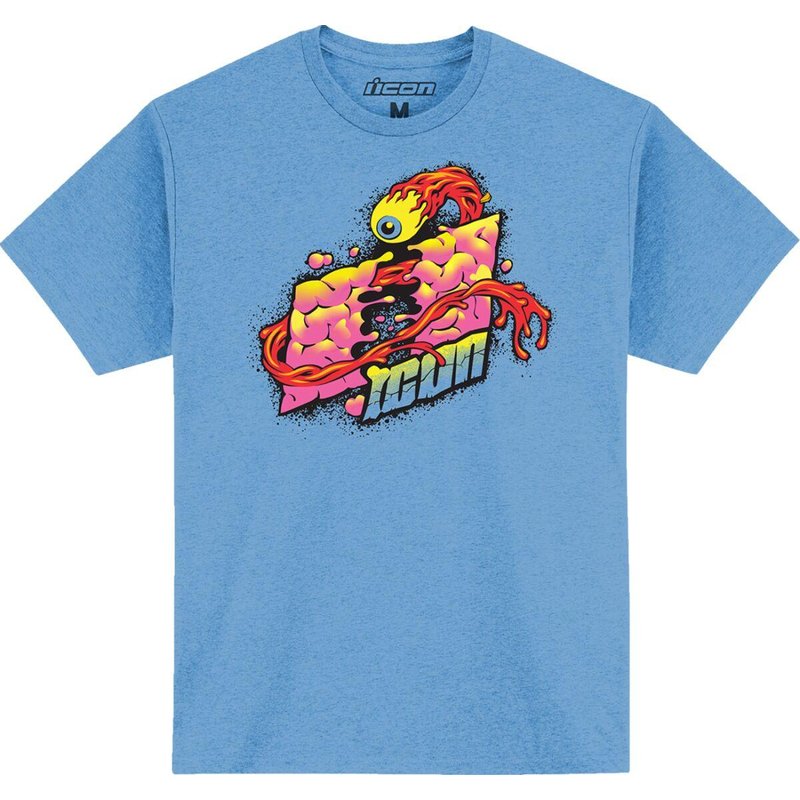 3030-24640 - Icon Mens Adult Scatterbrain T-Shirt X-Large - Black/Light Blue/Pink/Red/Yellow