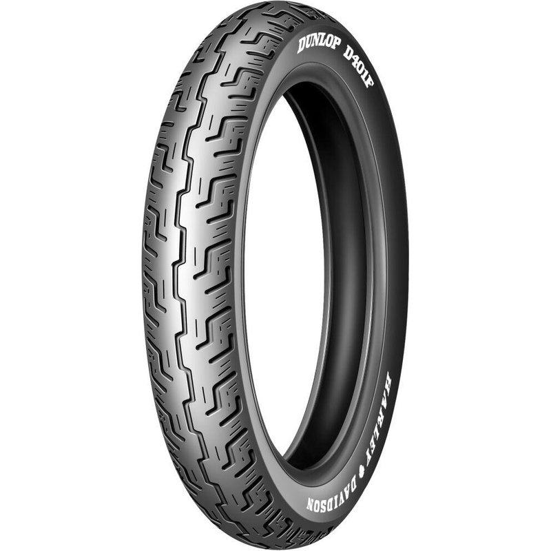 641396 - Dunlop D401 Black Wall Front Tyre Blackwall TL 73H 130/90B16"
