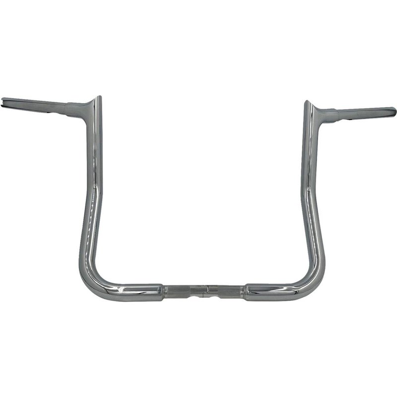 905013 - Fat Baggers Inc. 1-1/4" EZ Install Pointed Top Handlebar For Harley Davidson FLH 1868 2021 33 cm (13") - Chrome