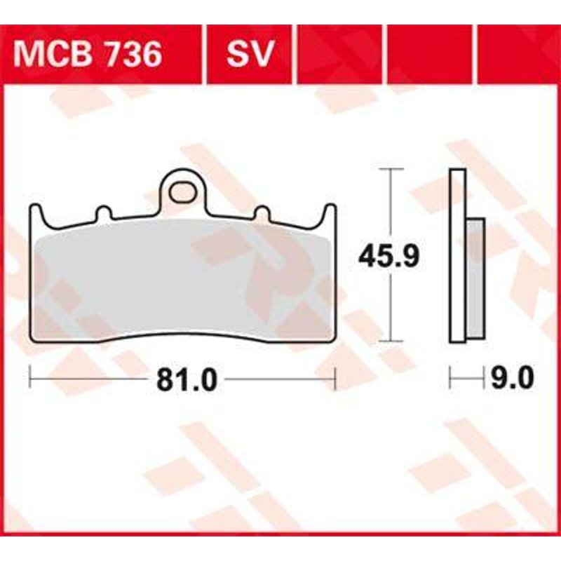 MCB736 - TRW All Round Sintered Metal Brake Pads For BMW K 1200 LT 2000-2003 Front