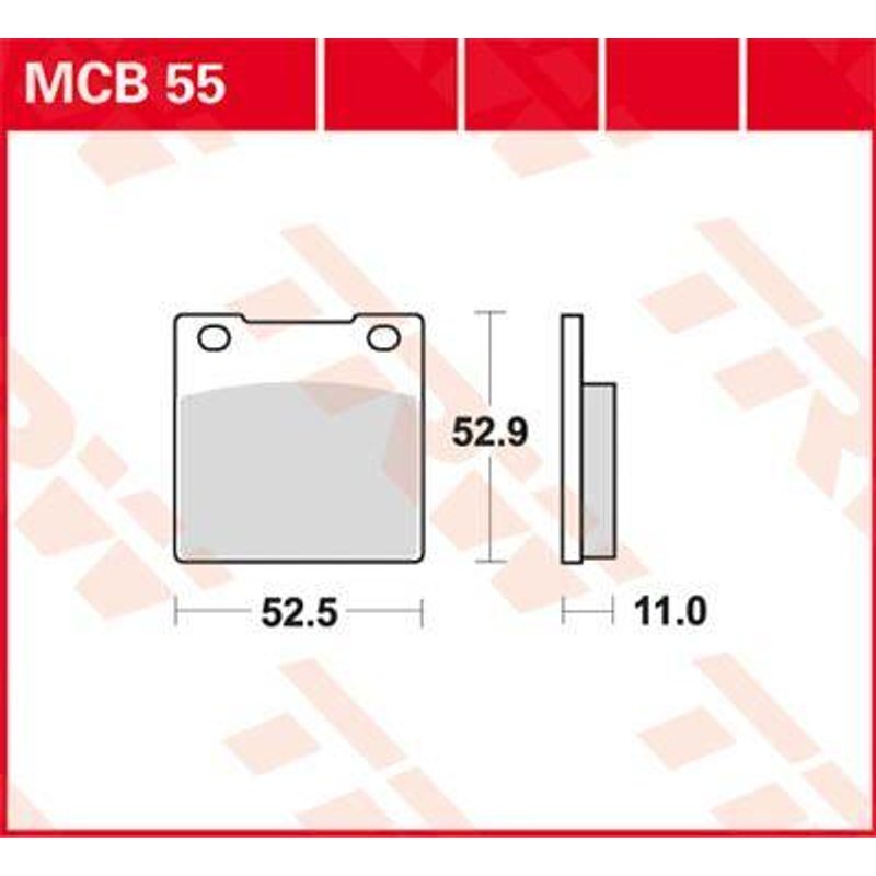 MCB55 - TRW All Round Sintered Metal Brake Pads For Honda CB 250 N 1979-1981 Front