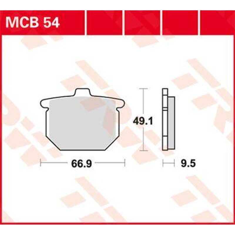 MCB54 - TRW All Round Sintered Metal Brake Pads For Honda CB 750 F 1980-1981 Fit Front Or Rear