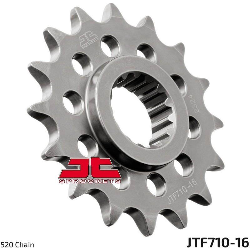 JTF710.16 - JT Steel Sprocket For Cagiva Aletta Oro 125 1985-1987 Front 16T