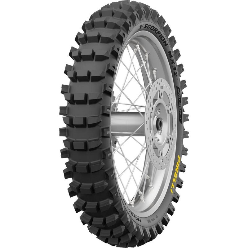 4575100 - Pirelli Scorpion MX32 Mid Soft Rear Tyre Blackwall 66M 120/90-19"