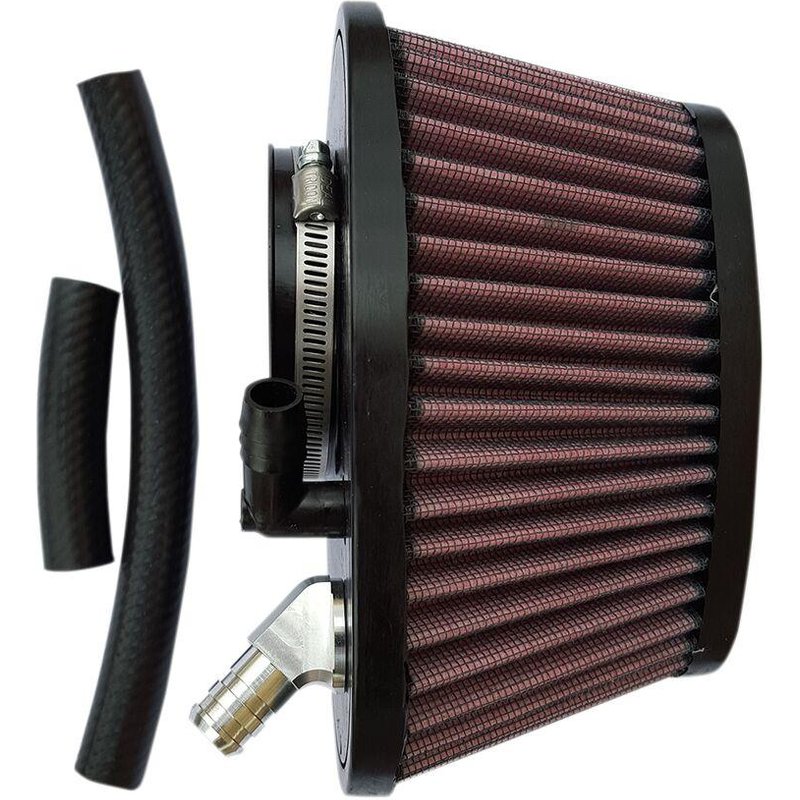 TM-8000 - Trask Powerflow Air Cleaner Kit For Indian Scout 60 2016-2022 - Black/Red