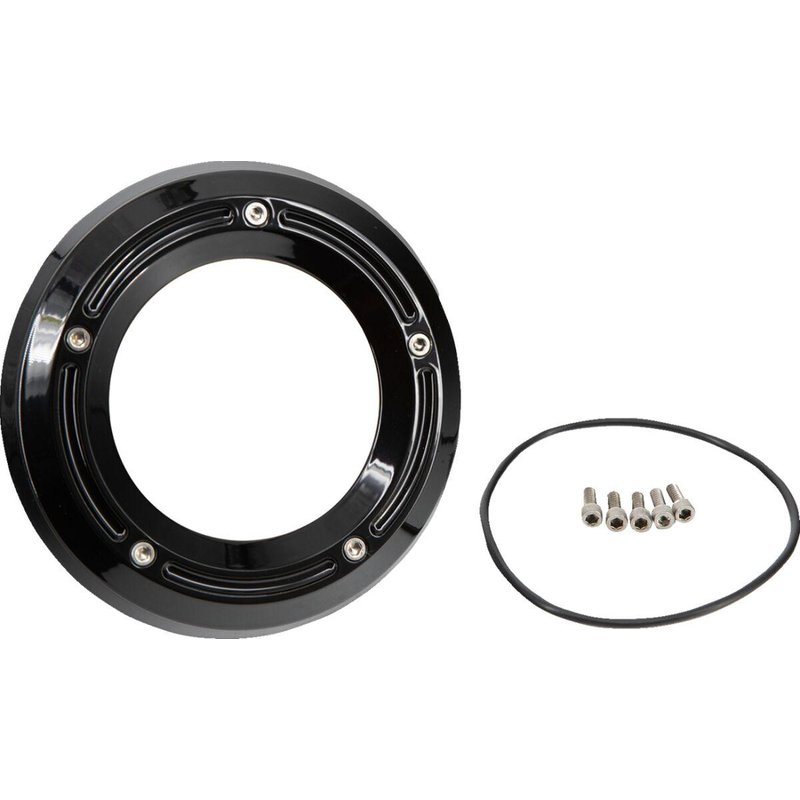 TM-0042BK - Trask Assault Derby Cover with Window For Harley Davidson FLDE 1750 2019-2020 - Black