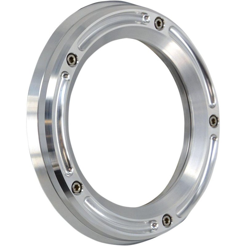 TM-0041R - Trask Assault Derby Cover with Window For Harley Davidson FLH 1868 2021 - Silver