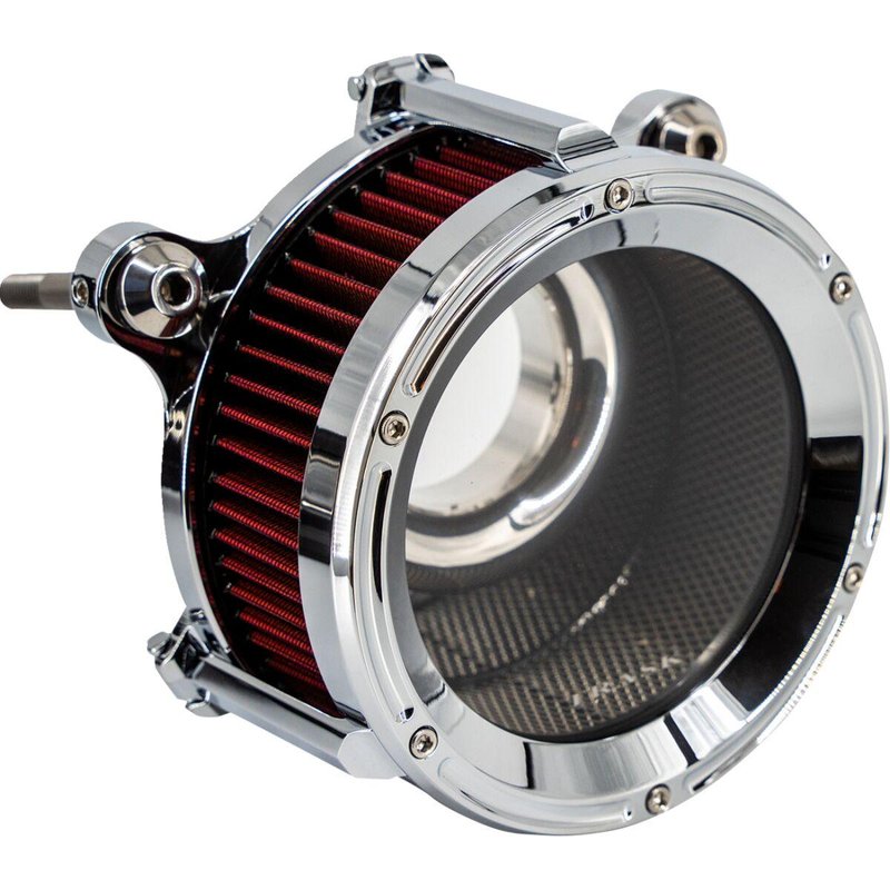 TM-1023CH - Trask Assault Charge High-Flow Air Cleaner For Harley Davidson FLDE 1750 2018-2020 - Chrome