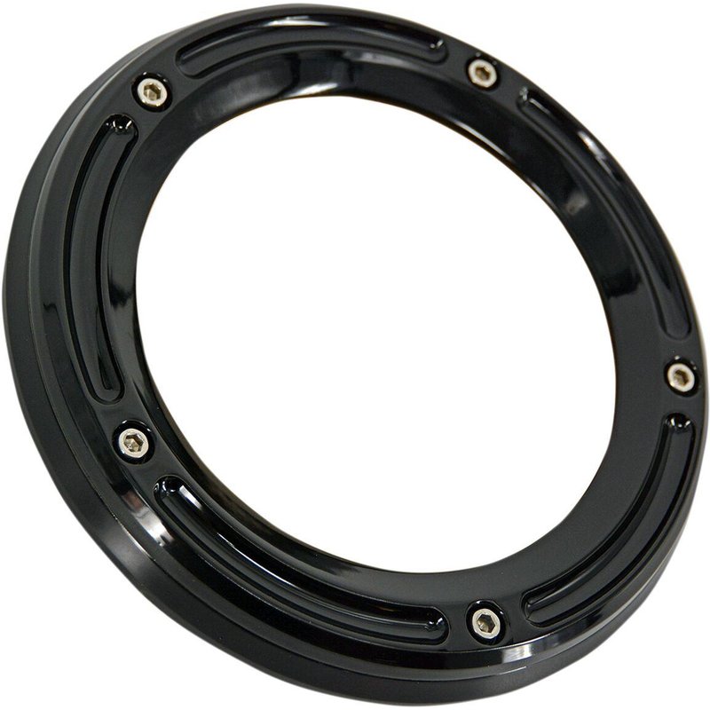 TM-0040BK - Trask Assault Derby Cover For Harley Davidson FLD 1690 2012-2013 - Gloss Black