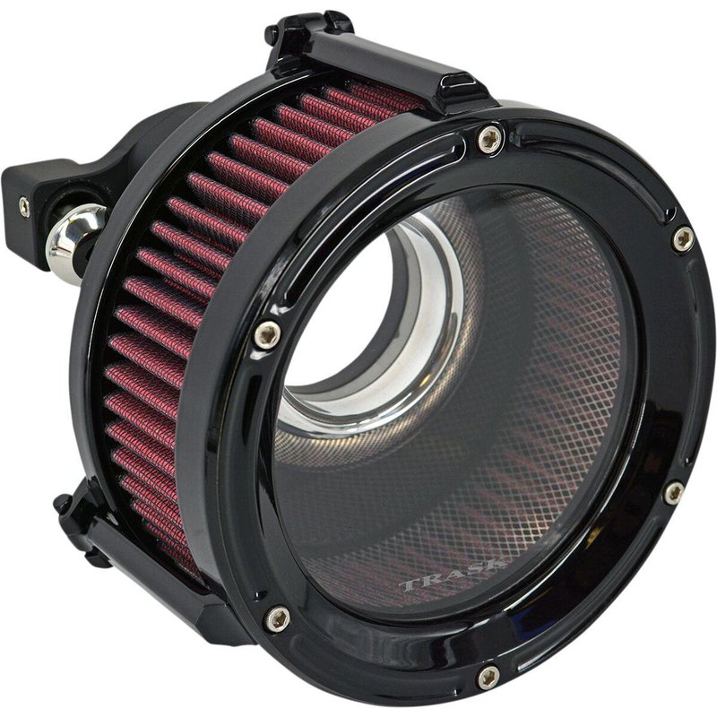 TM-1022GBK - Trask Assault Charge High-Flow Air Cleaner For Harley Davidson XL 1200 C 1996-2020 - Black