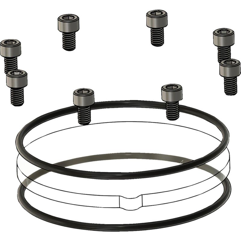 TM-018-RK - Trask Assault Cam Cover Repair Kit For Harley Davidson FLDE 1750 2018-2020 - Raw