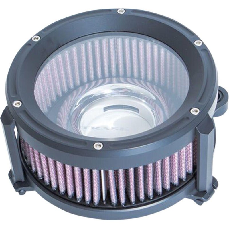 TM-1020BK - Trask Assault Charge High-Flow Air Cleaner For Harley Davidson FLHR 1584 2008 - Black