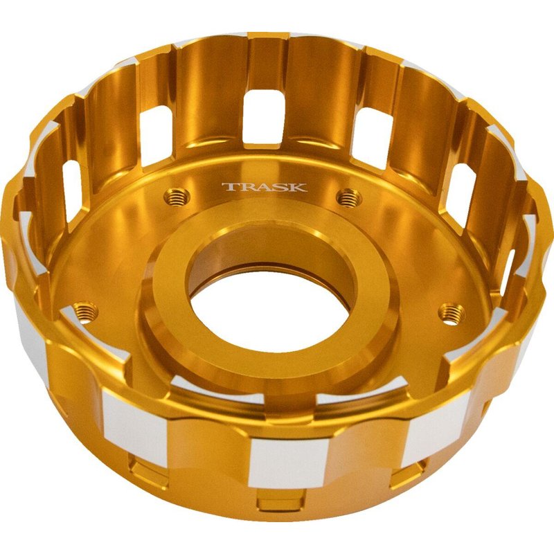 TM-2017 - Trask Billet Clutch Basket For Harley Davidson FLDE 1750 2018-2020 - Gold