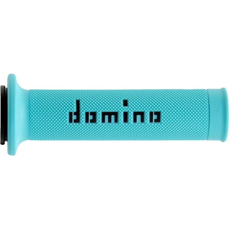 A01041C4080B7-0 - Domino MotoGP Grips - Black/Cyan