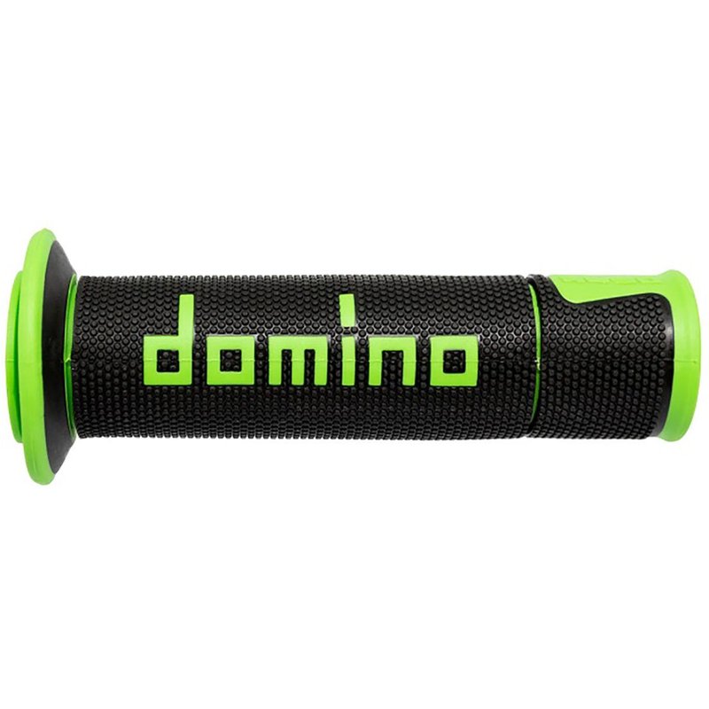 A45041C4440B7-0 - Domino A450 Road/Race Grips - Black/Green