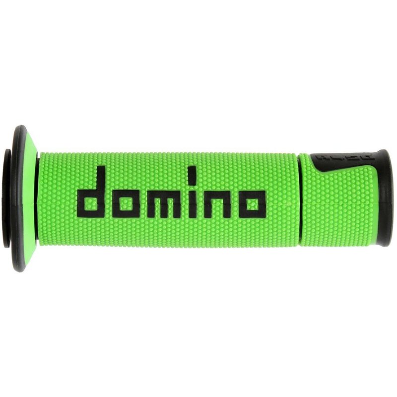A45041C4044B7-0 - Domino A450 Road/Race Grips - Green/Black