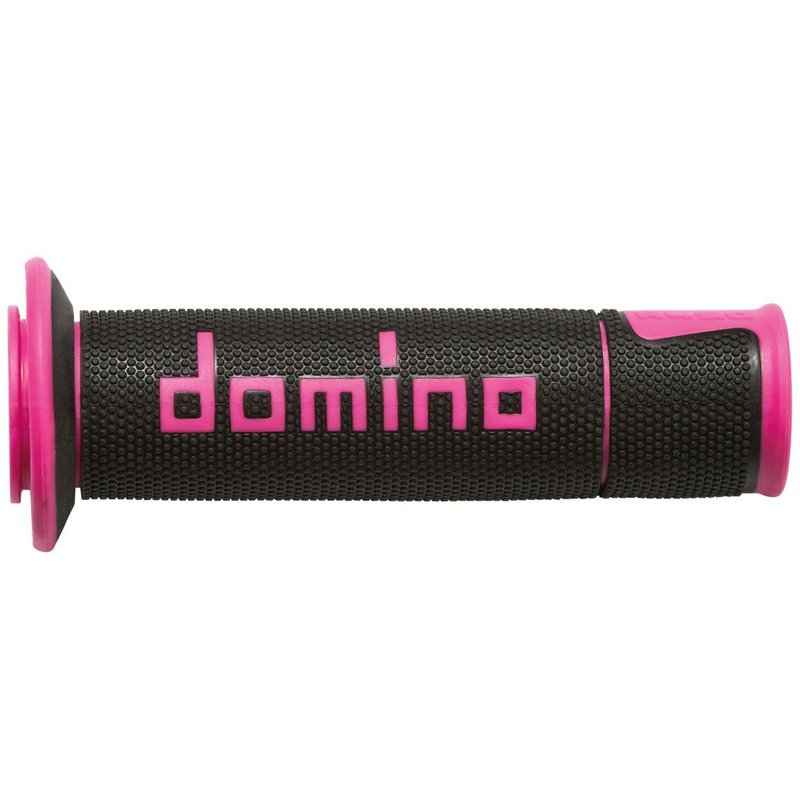 A45041C4340B7-0 - Domino A450 Road/Race Grips - Black/Fuchsia