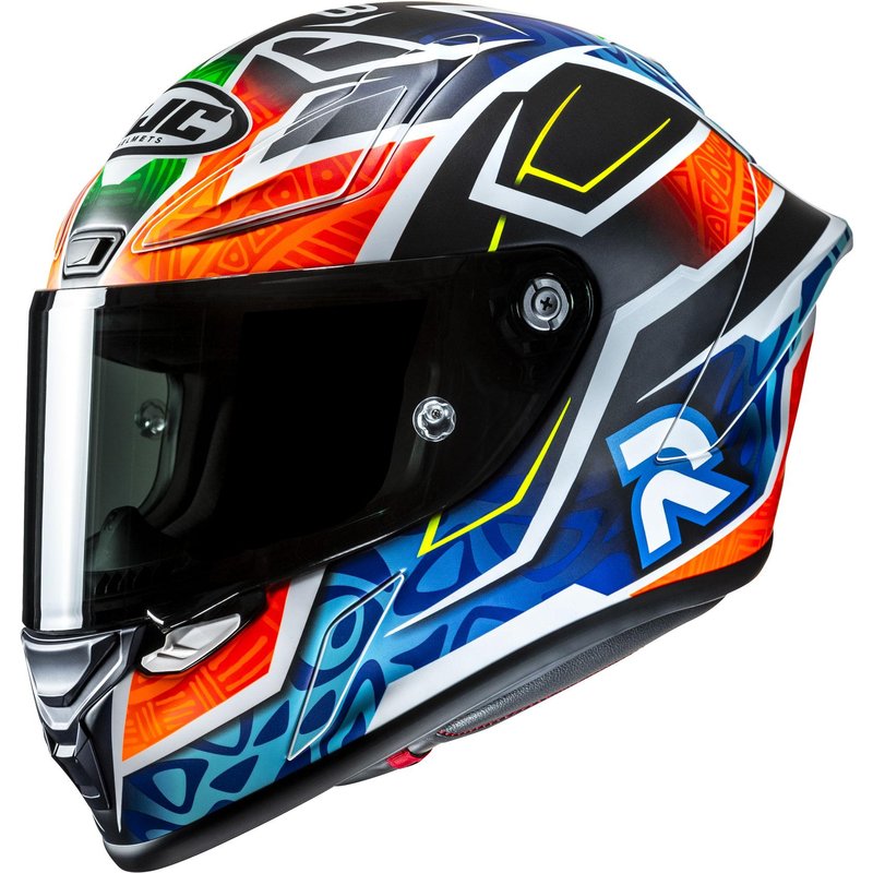 HJC RPHA 1 Binder Replica MC27SF Blue Orange Motorcycle Helmet