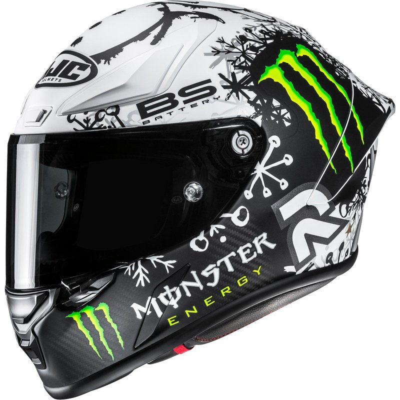 HJC RPHA 1 V2 Carbon Snow Diablo MC10SF Motorcycle Helmet