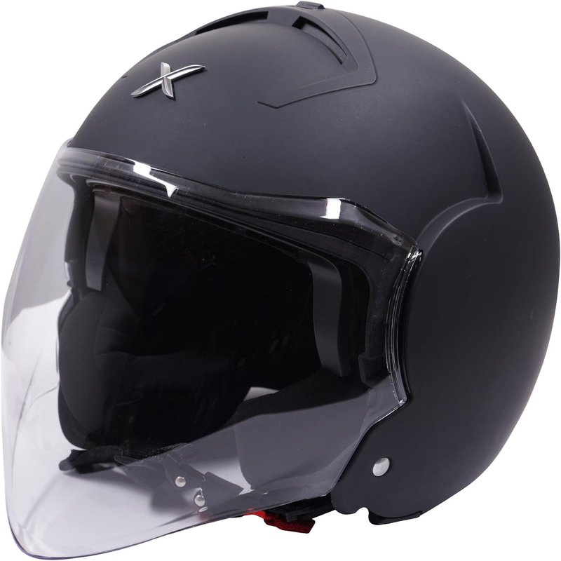 Axor Striker Open Face Motorcycle Helmet - Matt Black