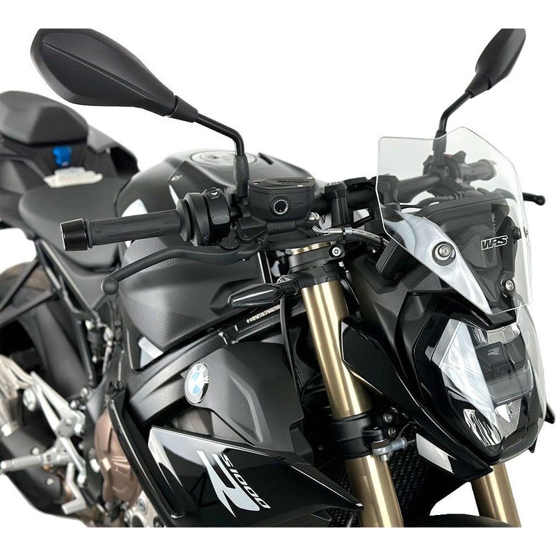 BM077T - WRS Windscreen For BMW S 1000 R ABS 2022-2024 25 cm (9-7/8") - Clear