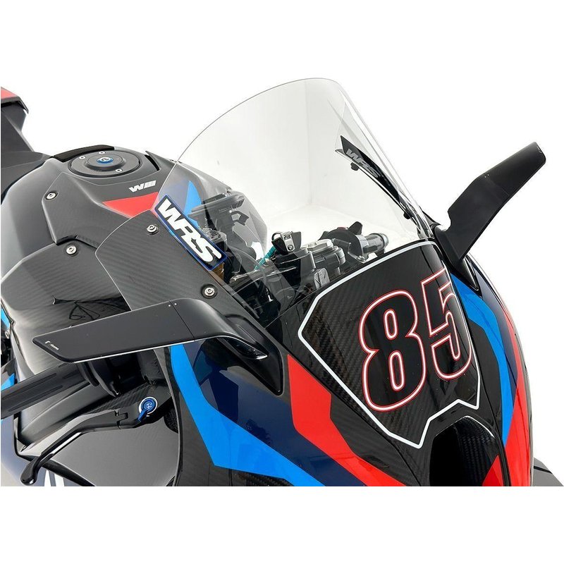 BM100T - WRS Windscreen For BMW M 1000 RR ABS 2023-2024 21.5 cm (8-1/2") - Clear