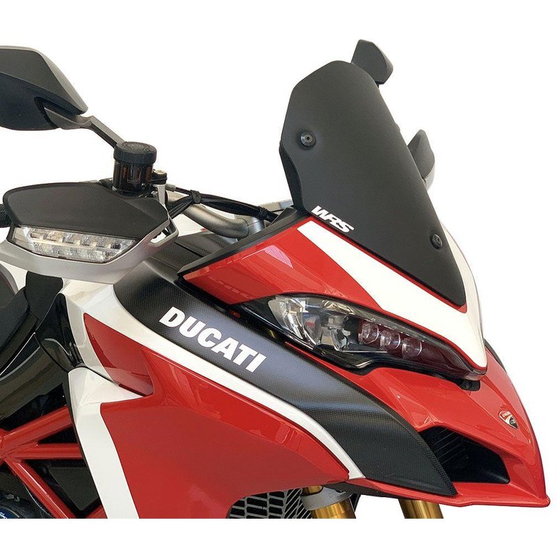 DU007NO - WRS Windscreen For Ducati MultiStrada 1200 ABS 2015-2017 38 cm (15") - Black
